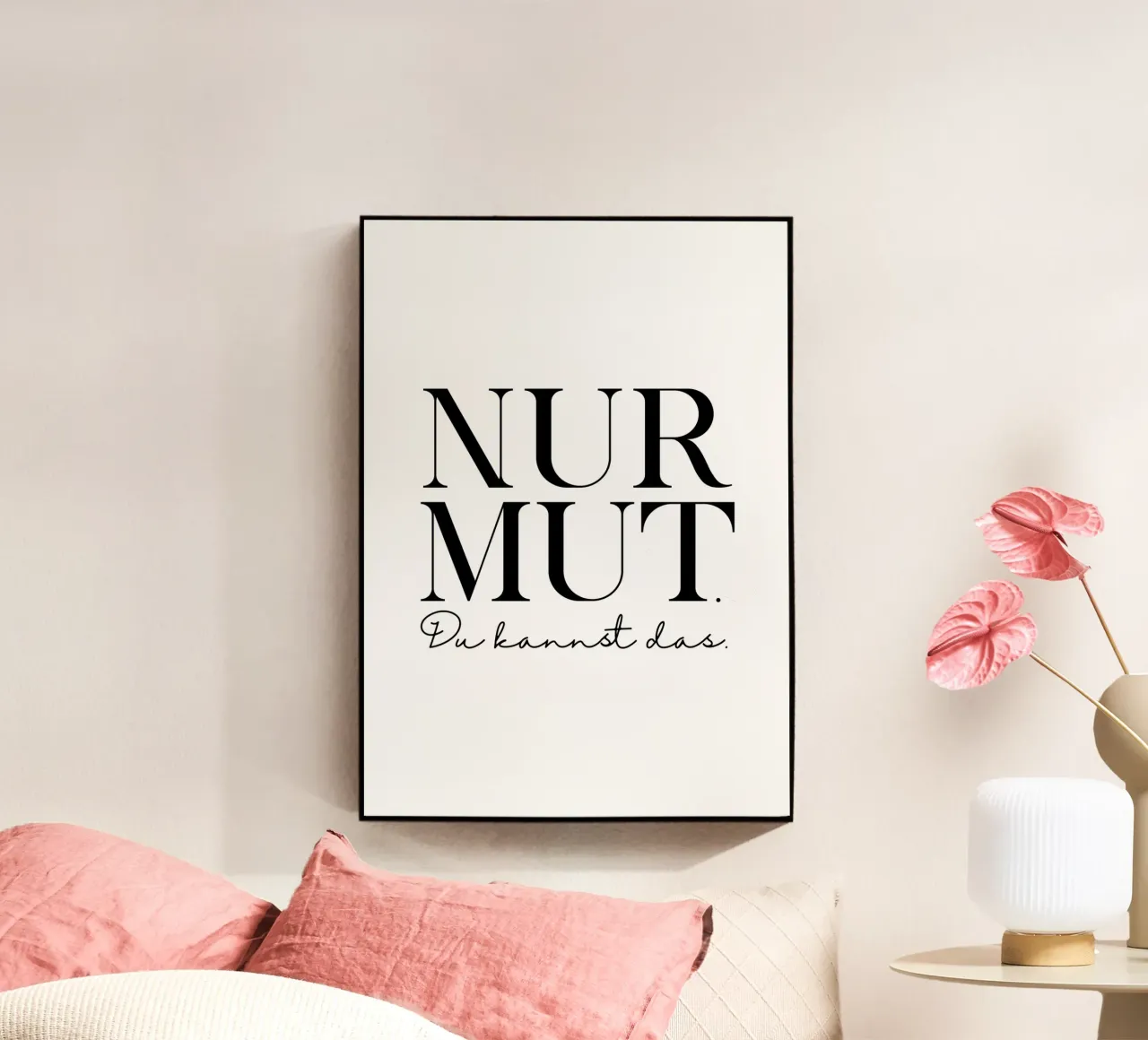 Nur Mut plexiglass da BAINAI QUOTES