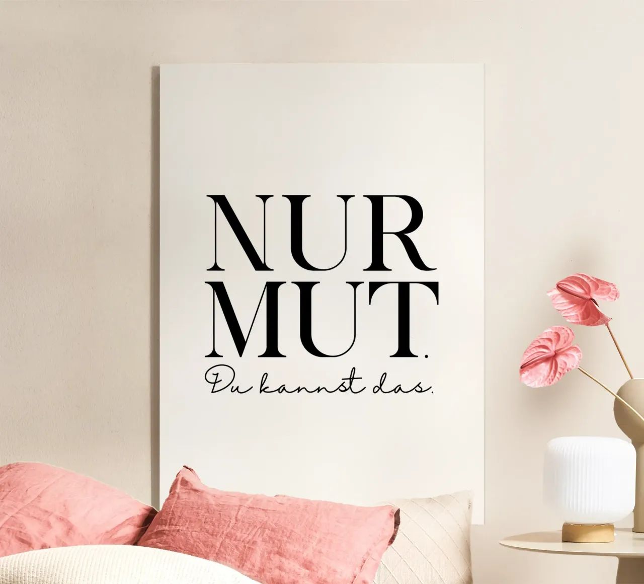 Nur Mut plexiglass da BAINAI QUOTES