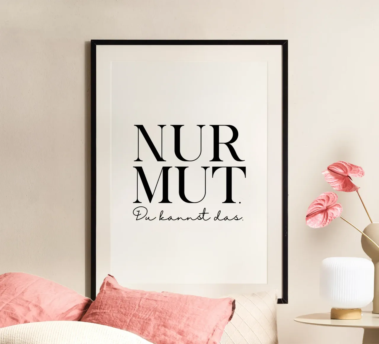 Nur Mut poster da BAINAI QUOTES