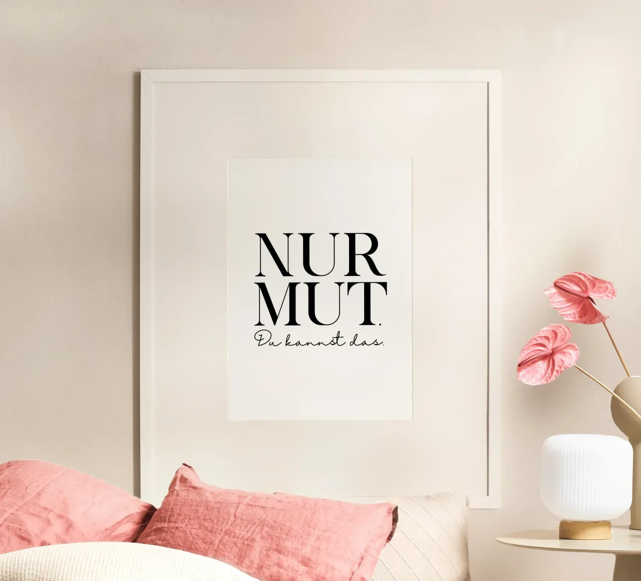Nur Mut poster da BAINAI QUOTES