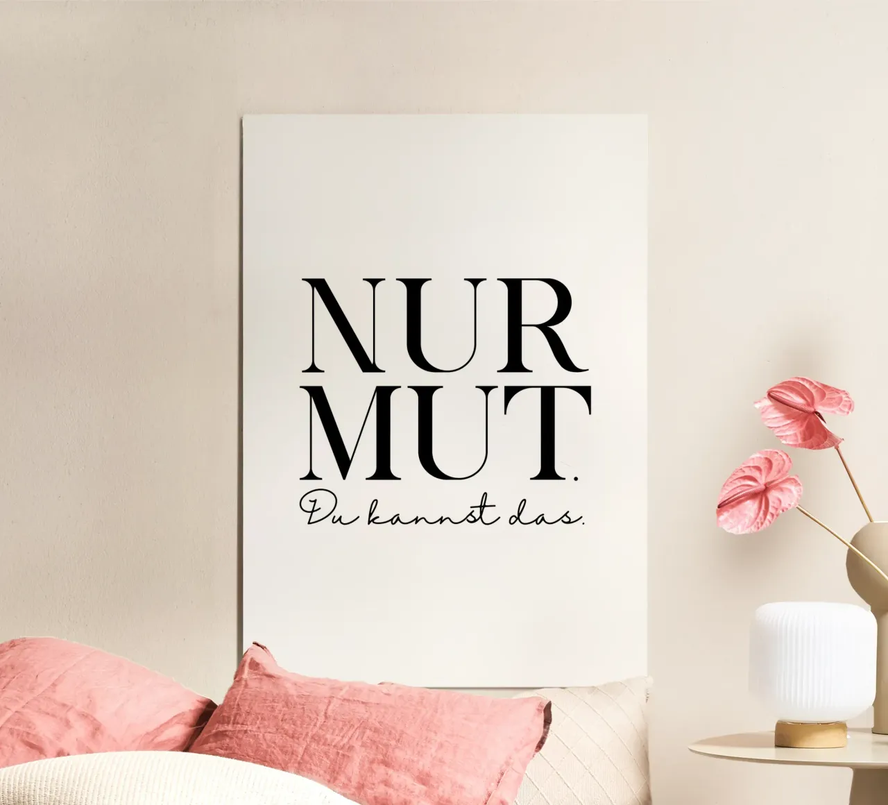 Nur Mut poster da BAINAI QUOTES