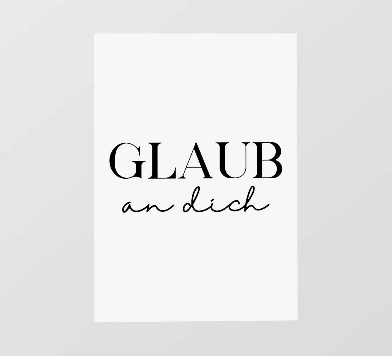 Glaub an dich pellicola backlit da BAINAI QUOTES
