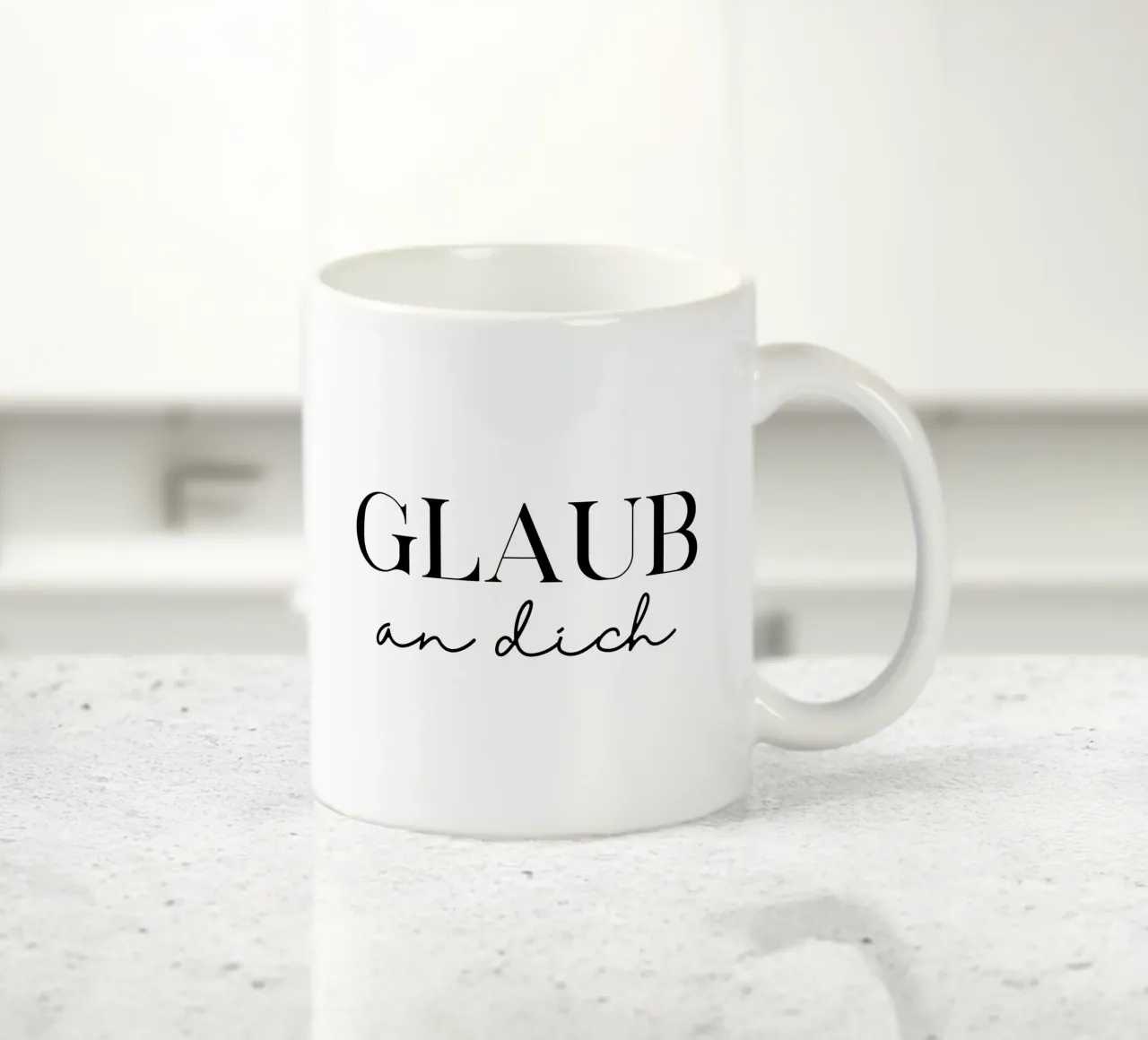 Glaub an dich tazza in ceramica da BAINAI QUOTES