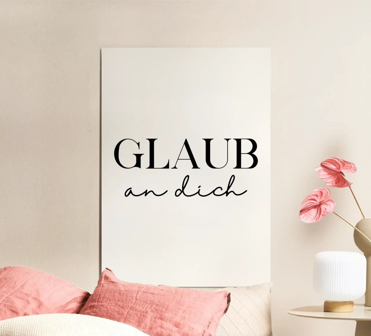 Glaub an dich alluminio dibond da BAINAI QUOTES