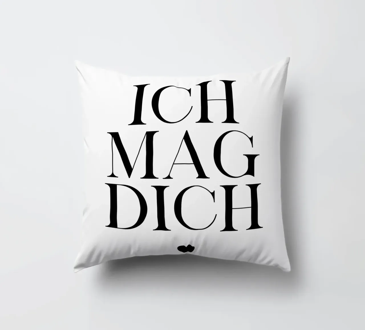 Ich mag dich cuscino da BAINAI QUOTES