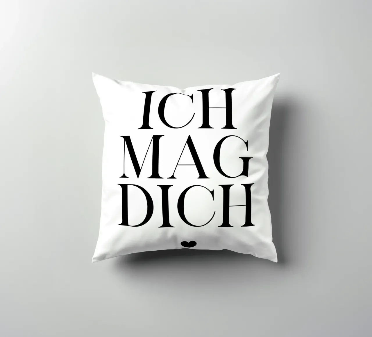 Ich mag dich cuscino da BAINAI QUOTES