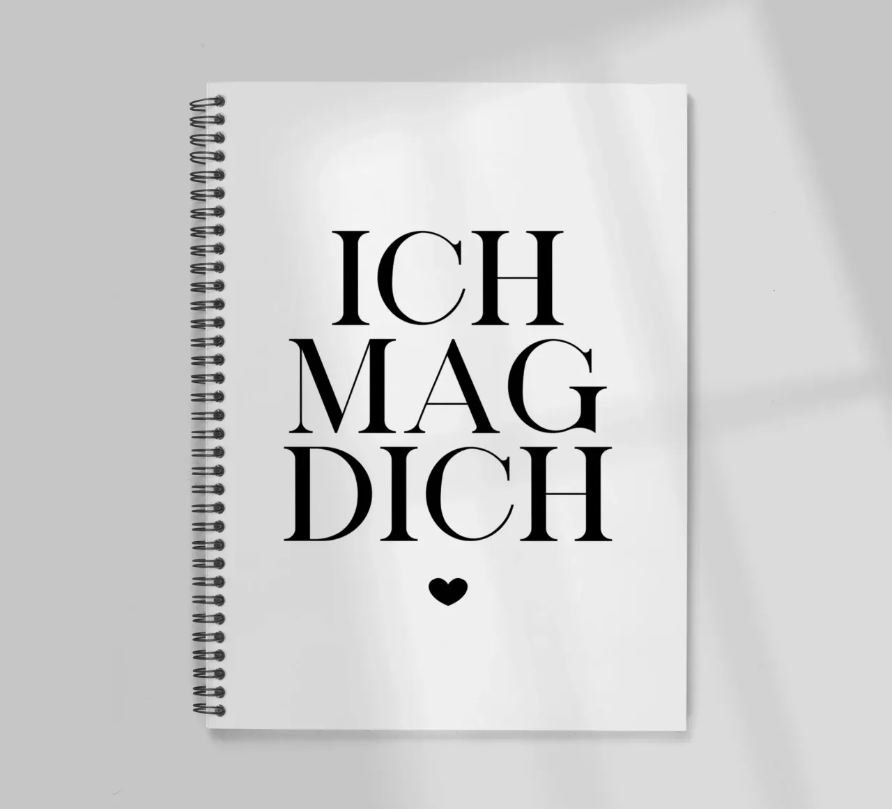 Ich mag dich spiral notebook by BAINAI QUOTES