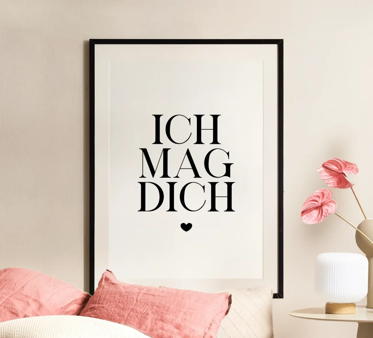 Ich mag dich poster by BAINAI QUOTES