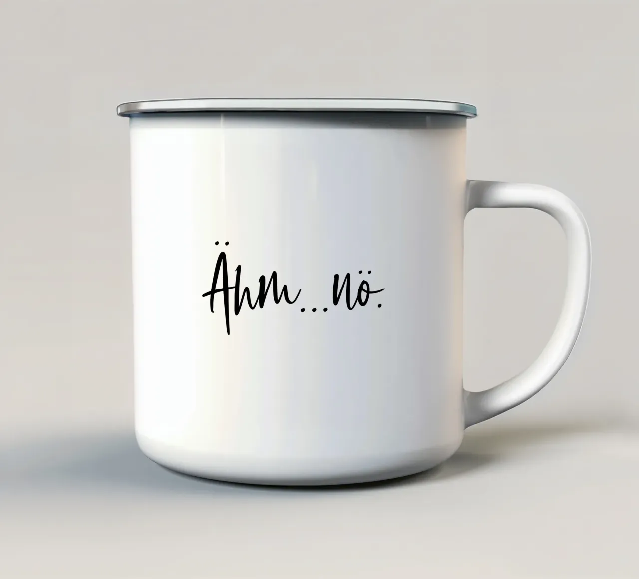 Ähm...nö tazza in smalto da BAINAI QUOTES