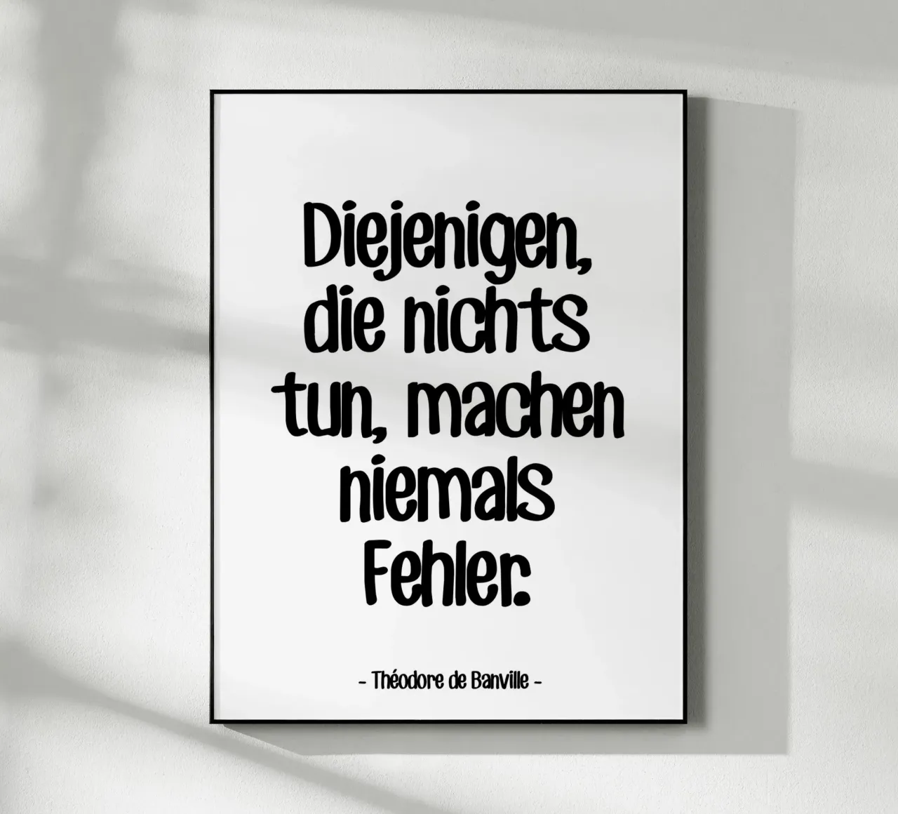 Citation Motivation de Théodore de Banville plexiglas de Wall of Words