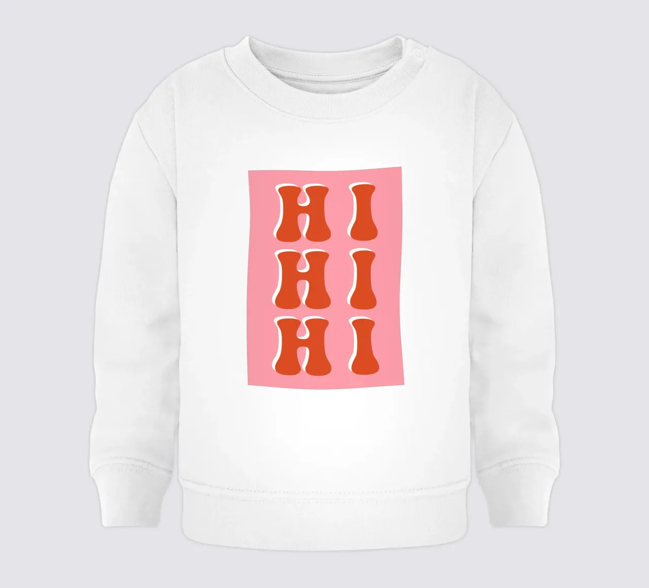 Hi hi hi rosa rot felpa neonato da BAINAI QUOTES