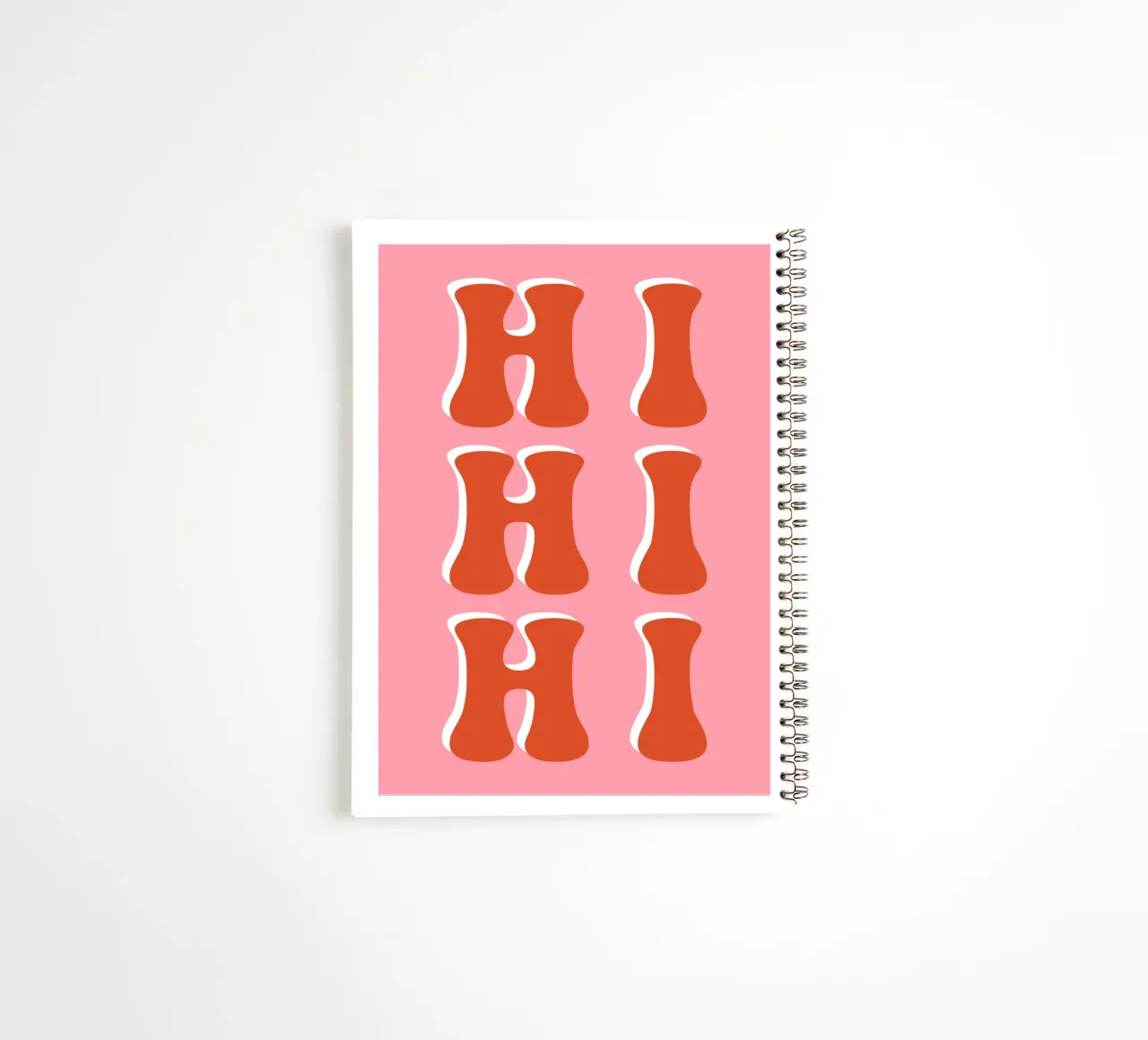 Hi hi hi rosa rot spiral notebook by BAINAI QUOTES