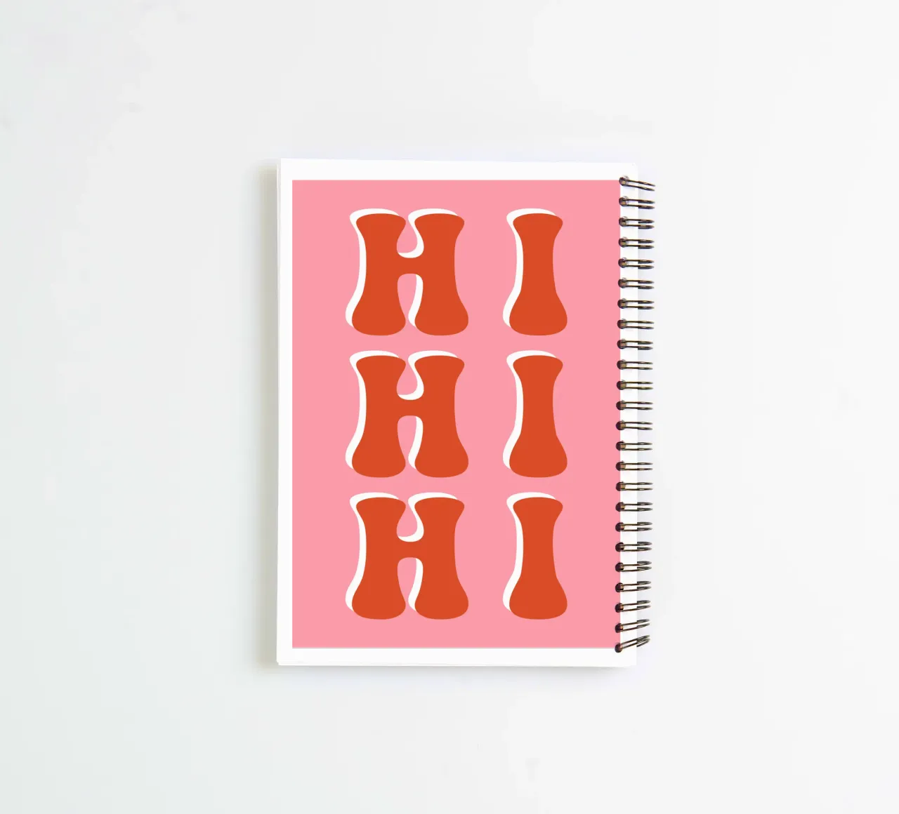 Hi hi hi rosa rot spiral notebook by BAINAI QUOTES