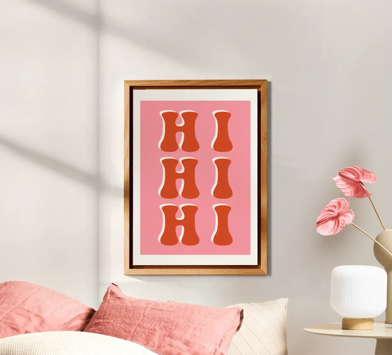 Hi hi hi rosa rot alluminio dibond da BAINAI QUOTES