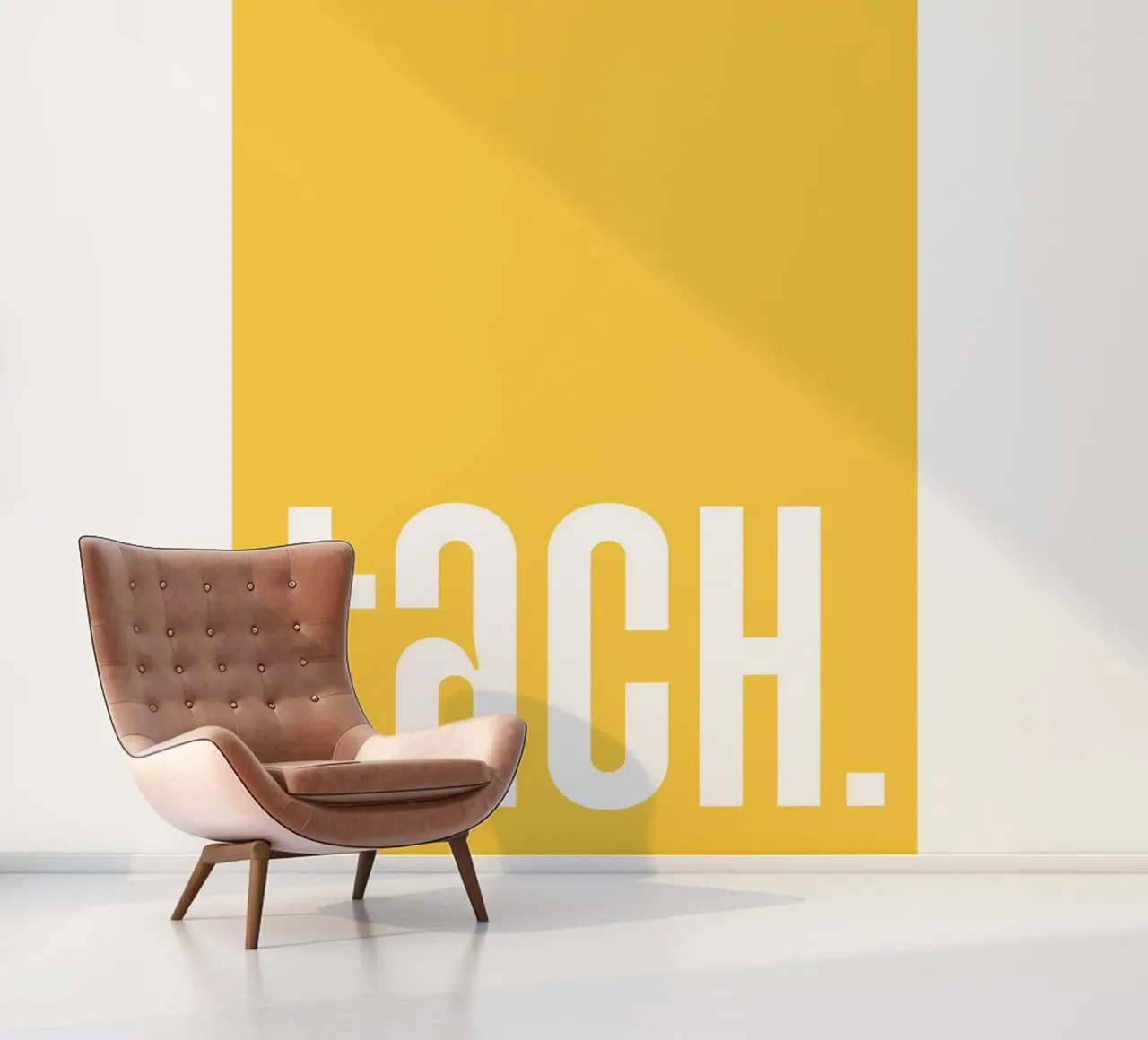 Tach - gelb fotobehang van BAINAI QUOTES
