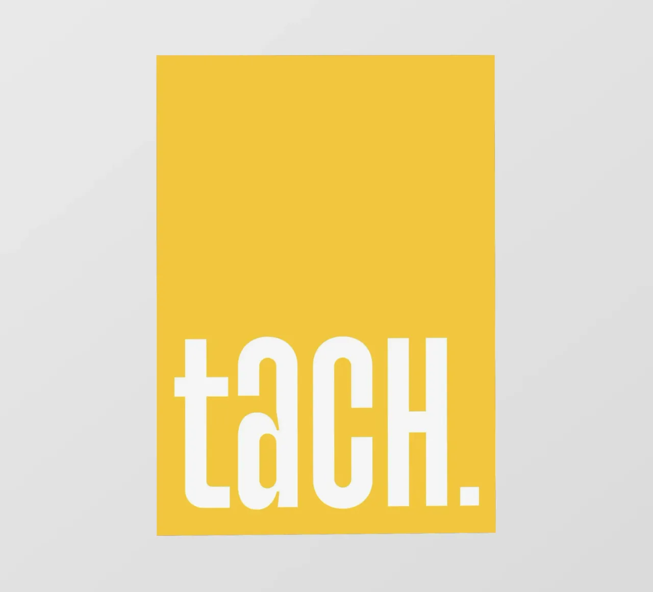 Tach - gelb fotobehang van BAINAI QUOTES