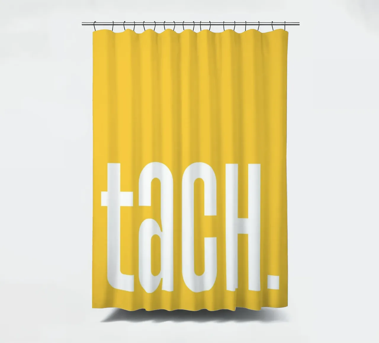 Tach - gelb shower curtain by BAINAI QUOTES