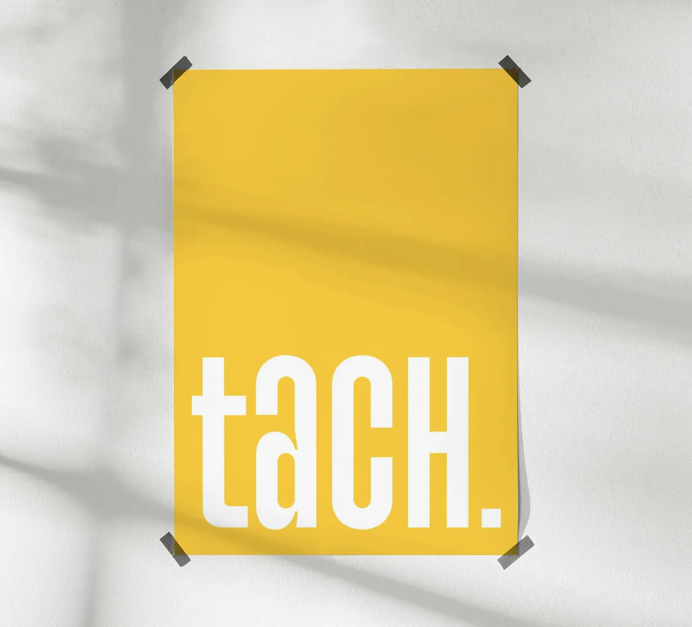 Tach - gelb poster da BAINAI QUOTES