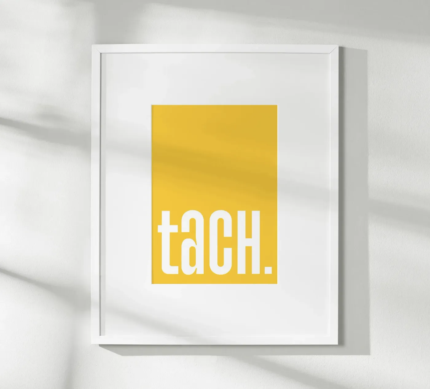 Tach - gelb poster da BAINAI QUOTES