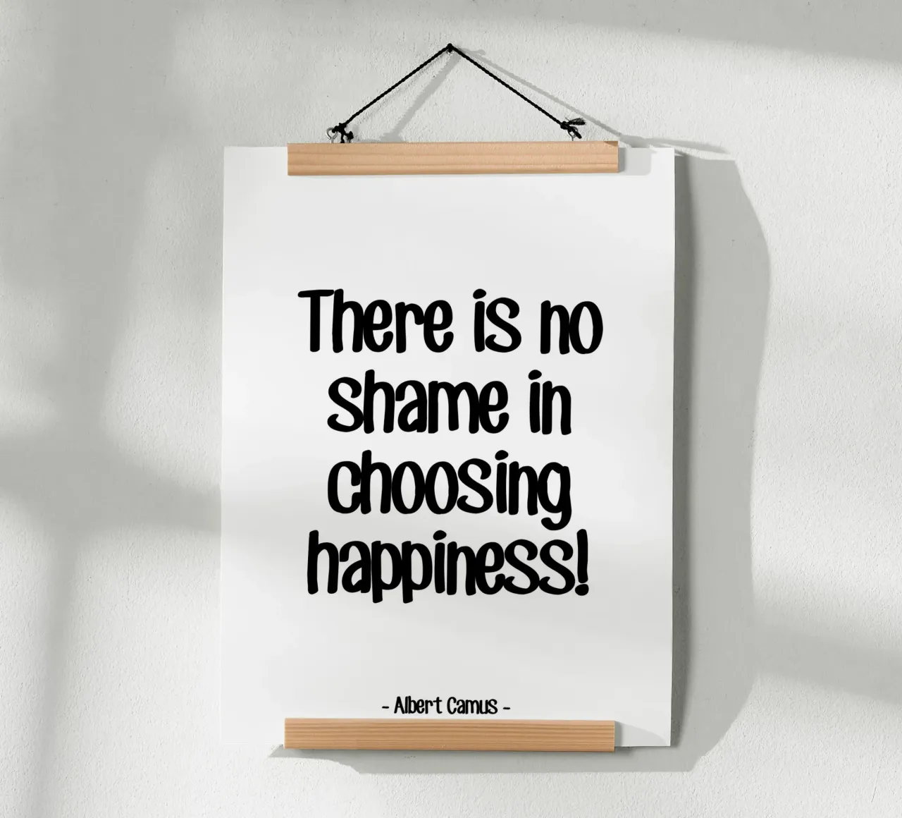 Felicità citazione di Albert Camus poster da Wall of Words