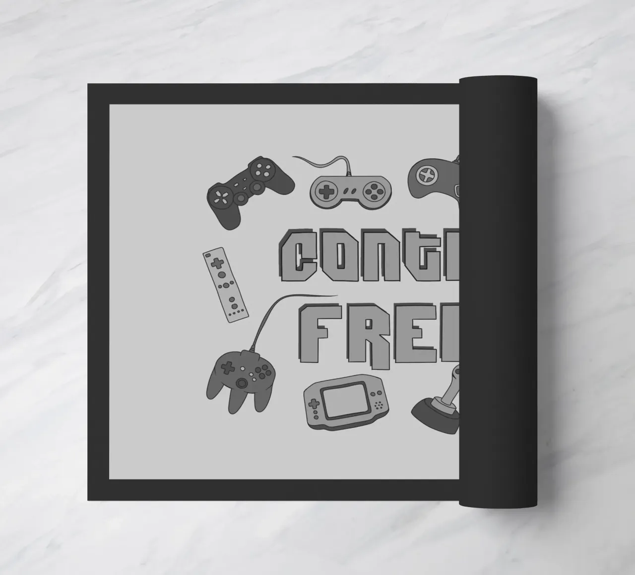 Control Freak doormat by Loobs