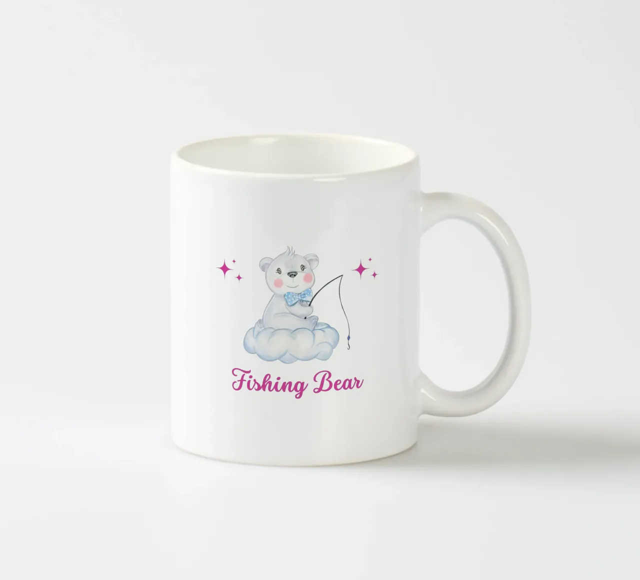 orso da pesca tazza in ceramica da khoailang