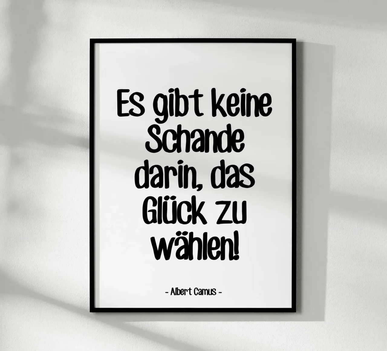 Citation Bonheur d'Albert Camus poster de Wall of Words