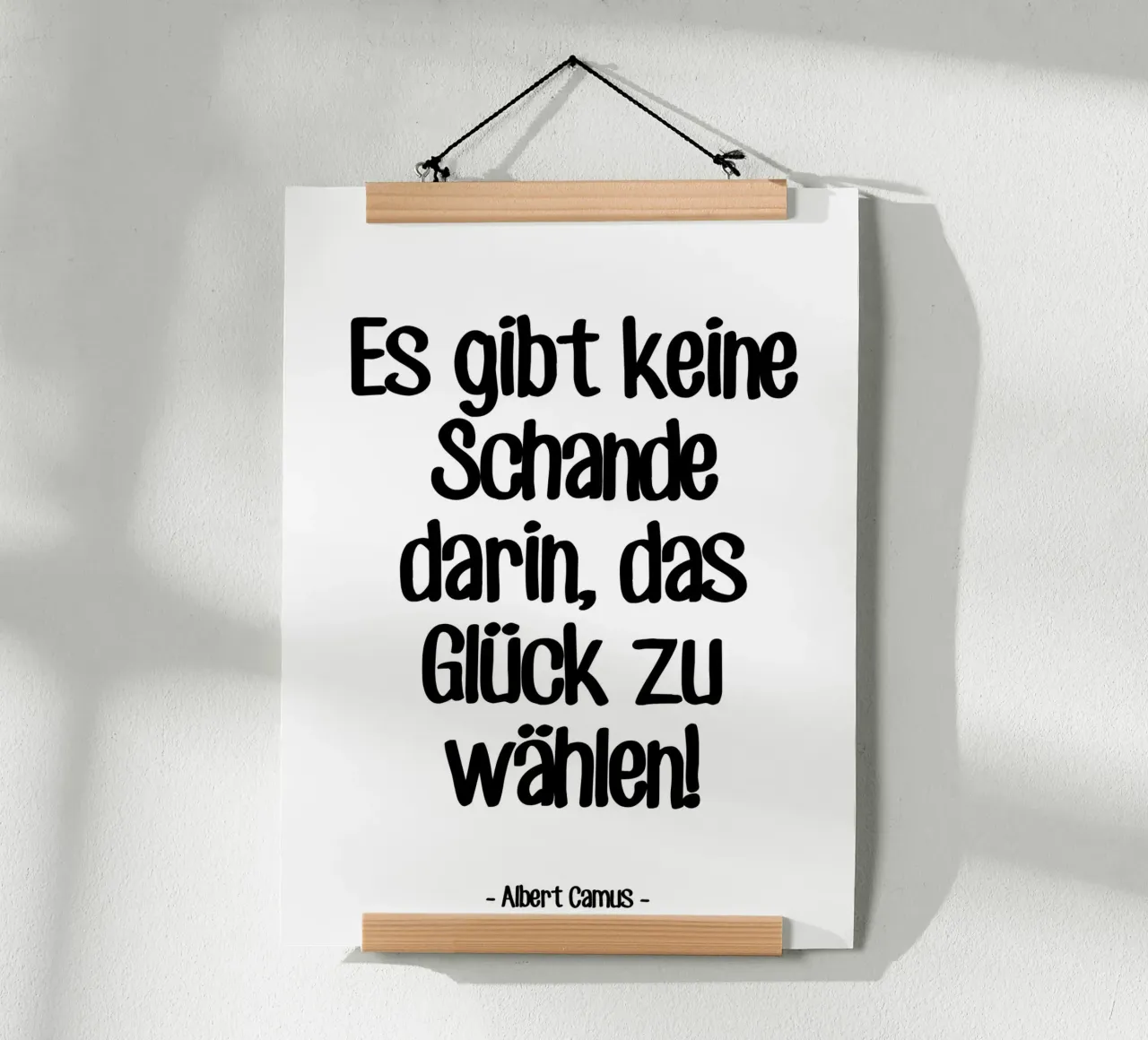 Citation Bonheur d'Albert Camus poster de Wall of Words