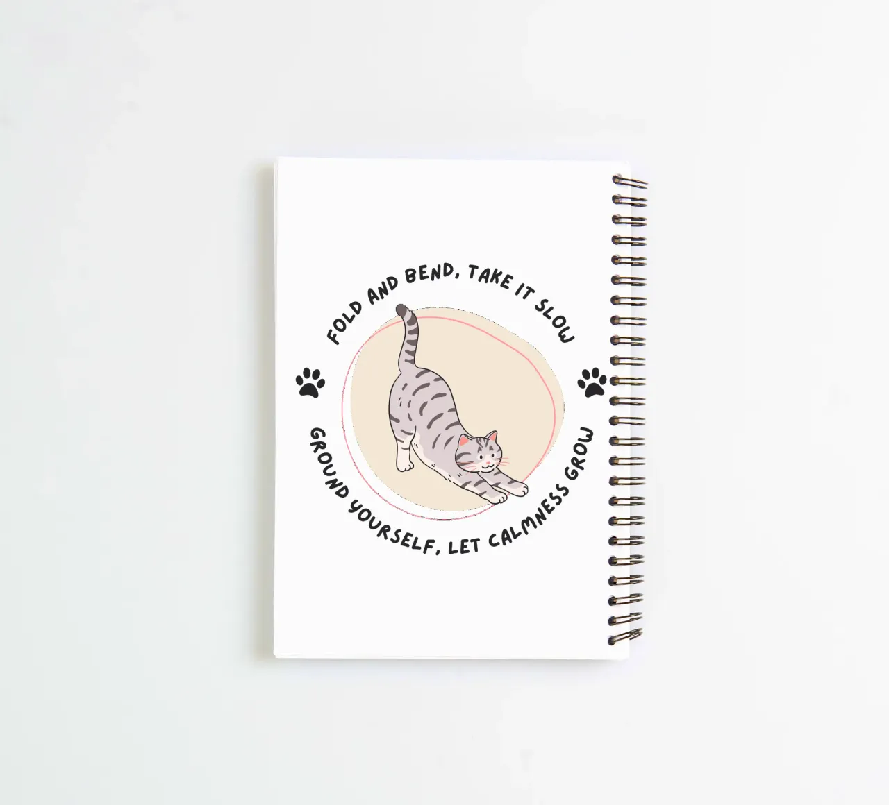 fold and bend take it slow spiral notebook by khoailang