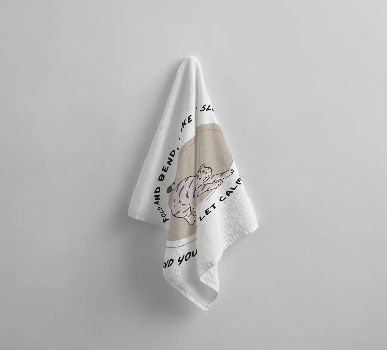 fold and bend take it slow towel by khoailang