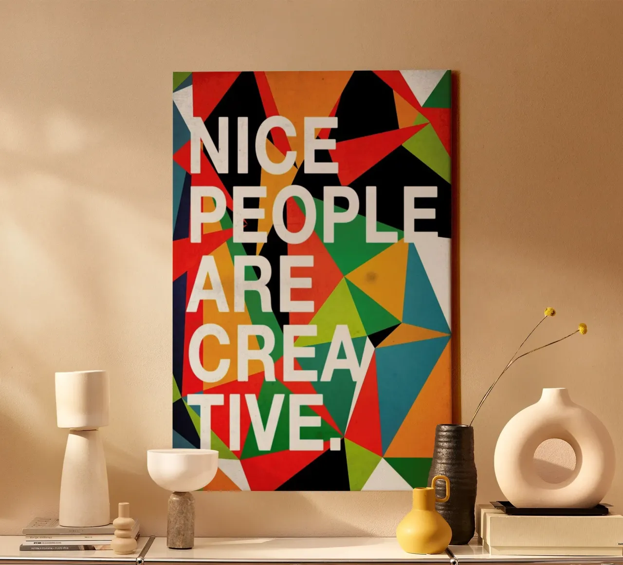 Nice people are Creative tela con Cornice a cassetta da Danny Ivan