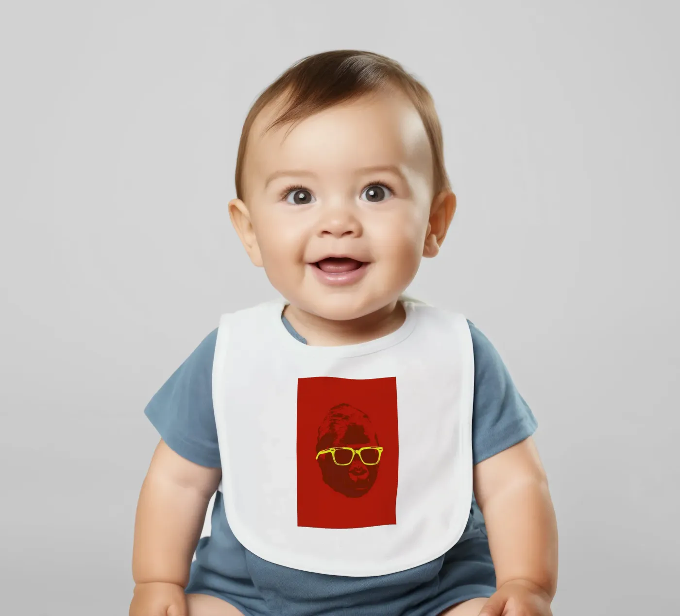 Oldskool 3 baby bib by Evita Witzenhausen