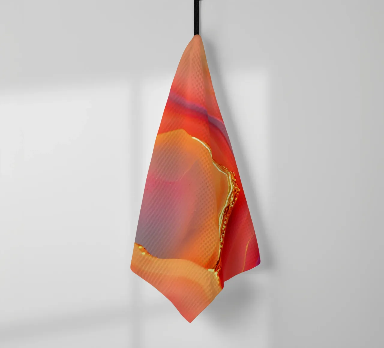 Texture d'agate rose vif et orange torchon de Gemstone Textures