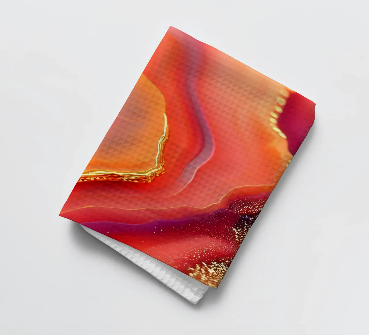 Texture d'agate rose vif et orange torchon de Gemstone Textures