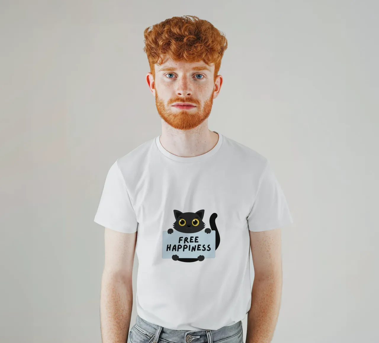 felicità libera t-shirt da khoailang
