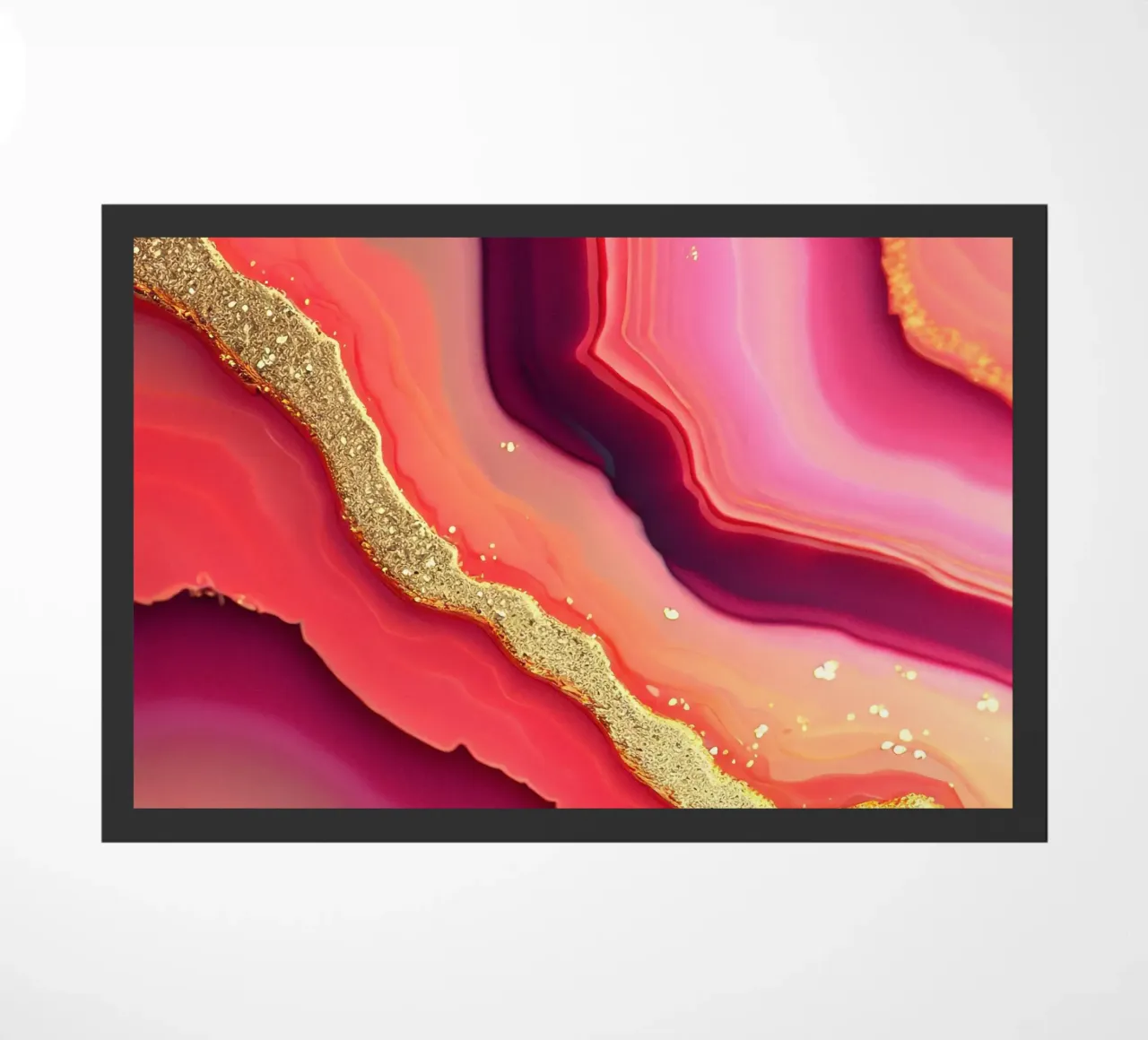 Agata rosa caldo e arancione zerbino da Gemstone Textures