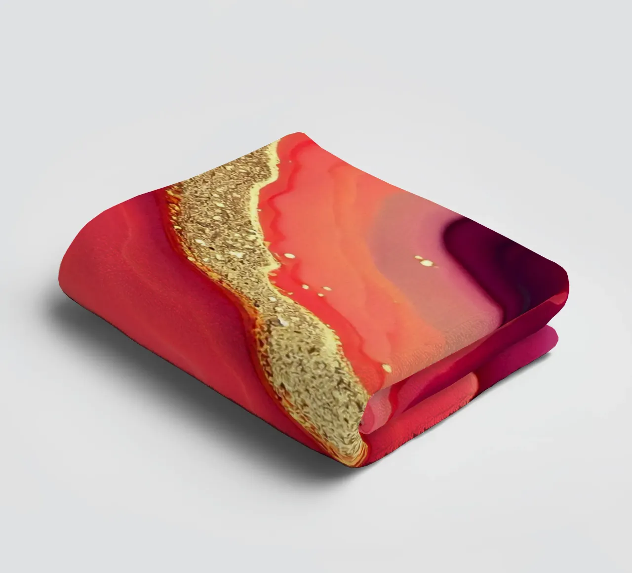 Texture d'agate rose vif et orange serviette de bain de Gemstone Textures