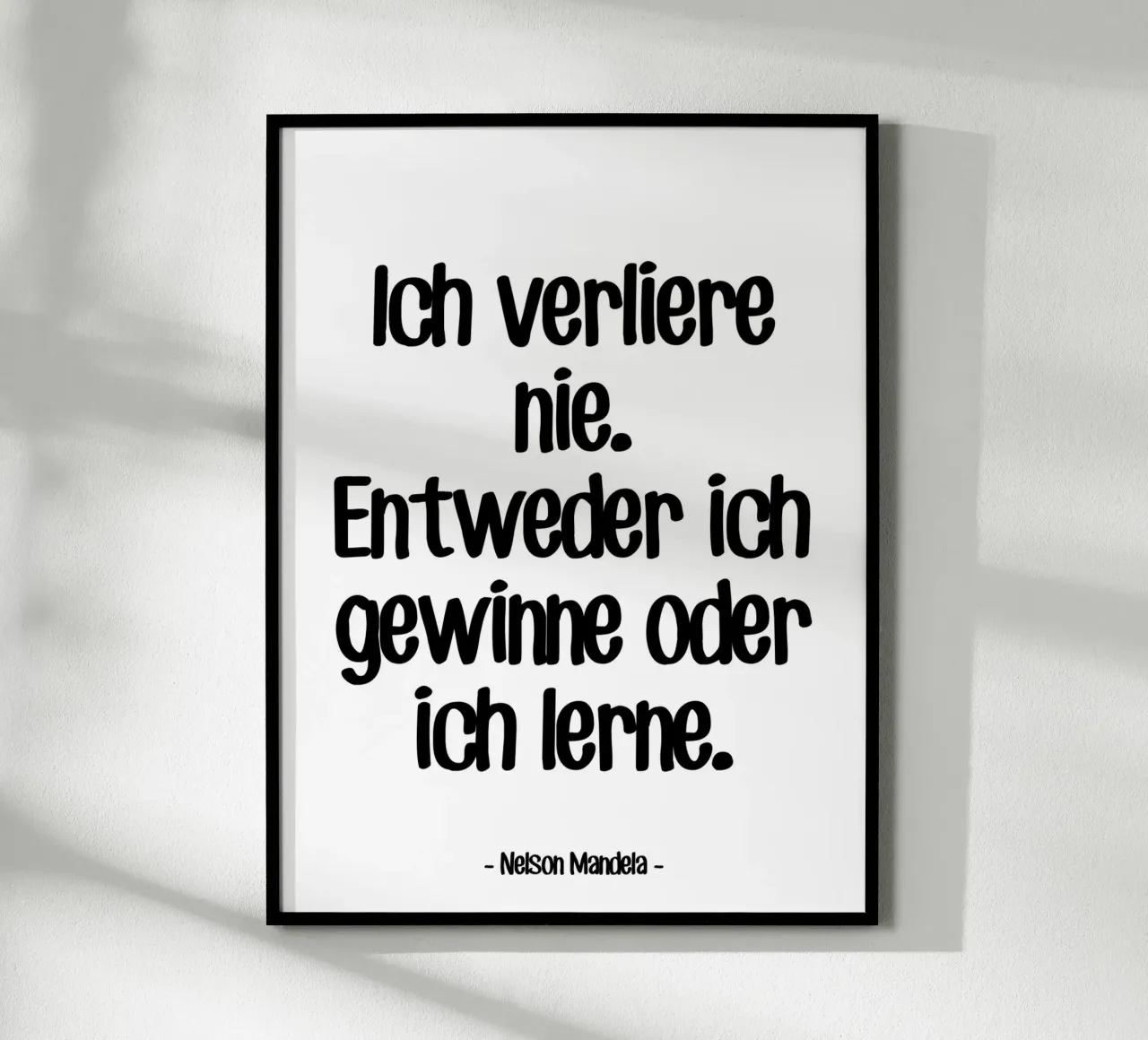 Citation Motivation de Nelson Mandela poster de Wall of Words