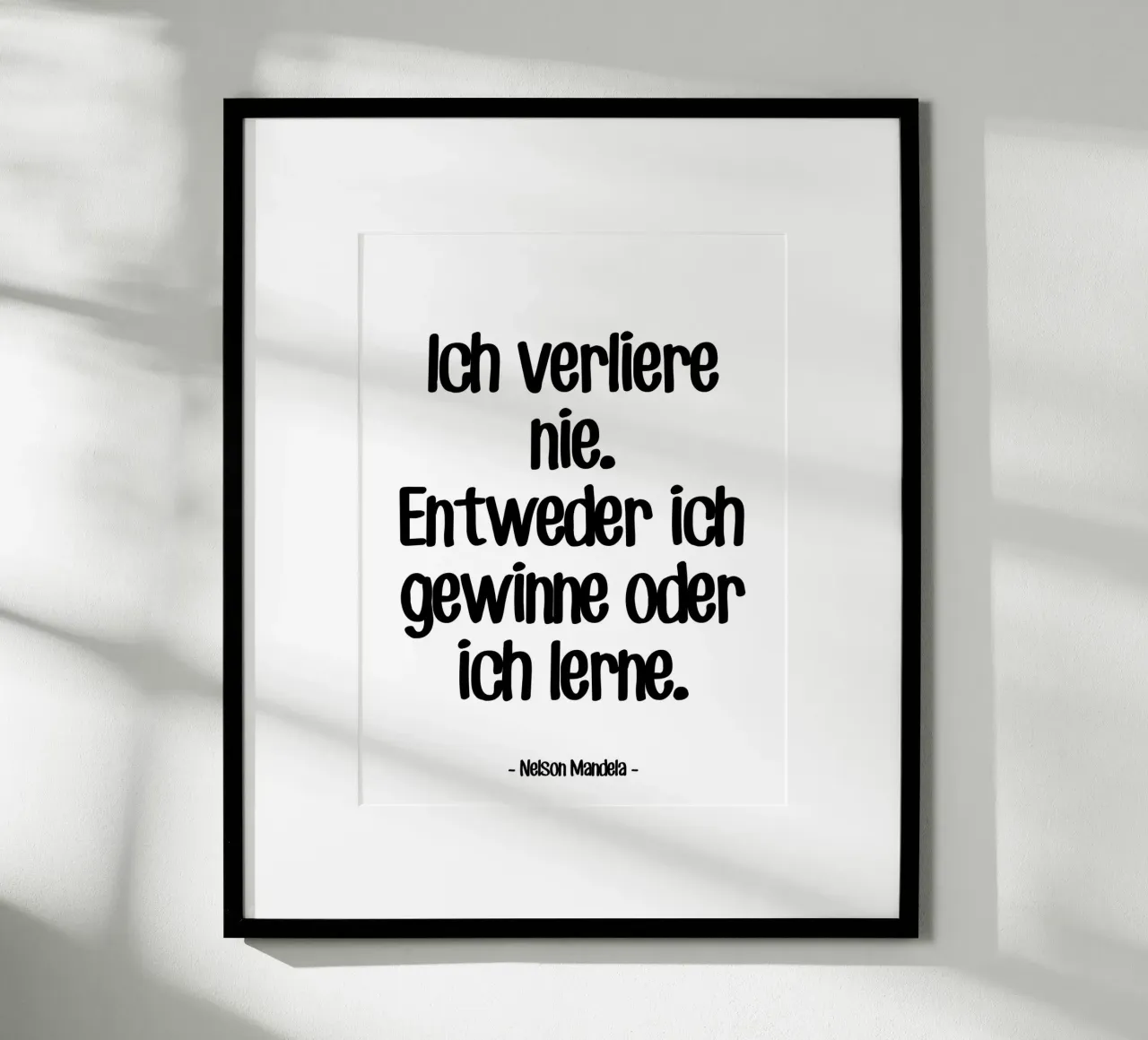 Citation Motivation de Nelson Mandela poster de Wall of Words