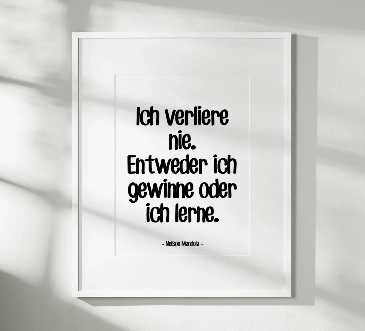 Citation Motivation de Nelson Mandela poster de Wall of Words