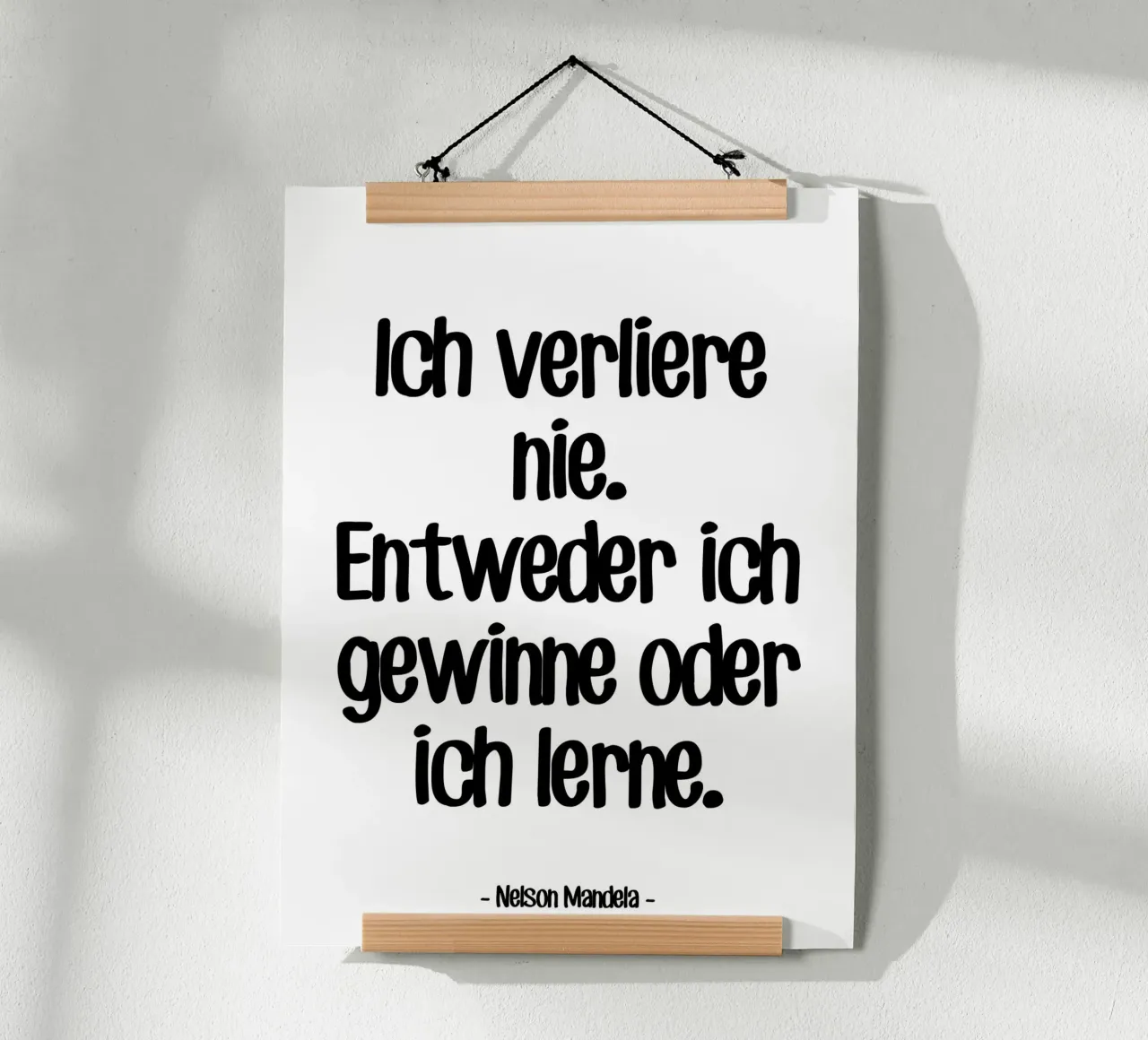 Citation Motivation de Nelson Mandela poster de Wall of Words