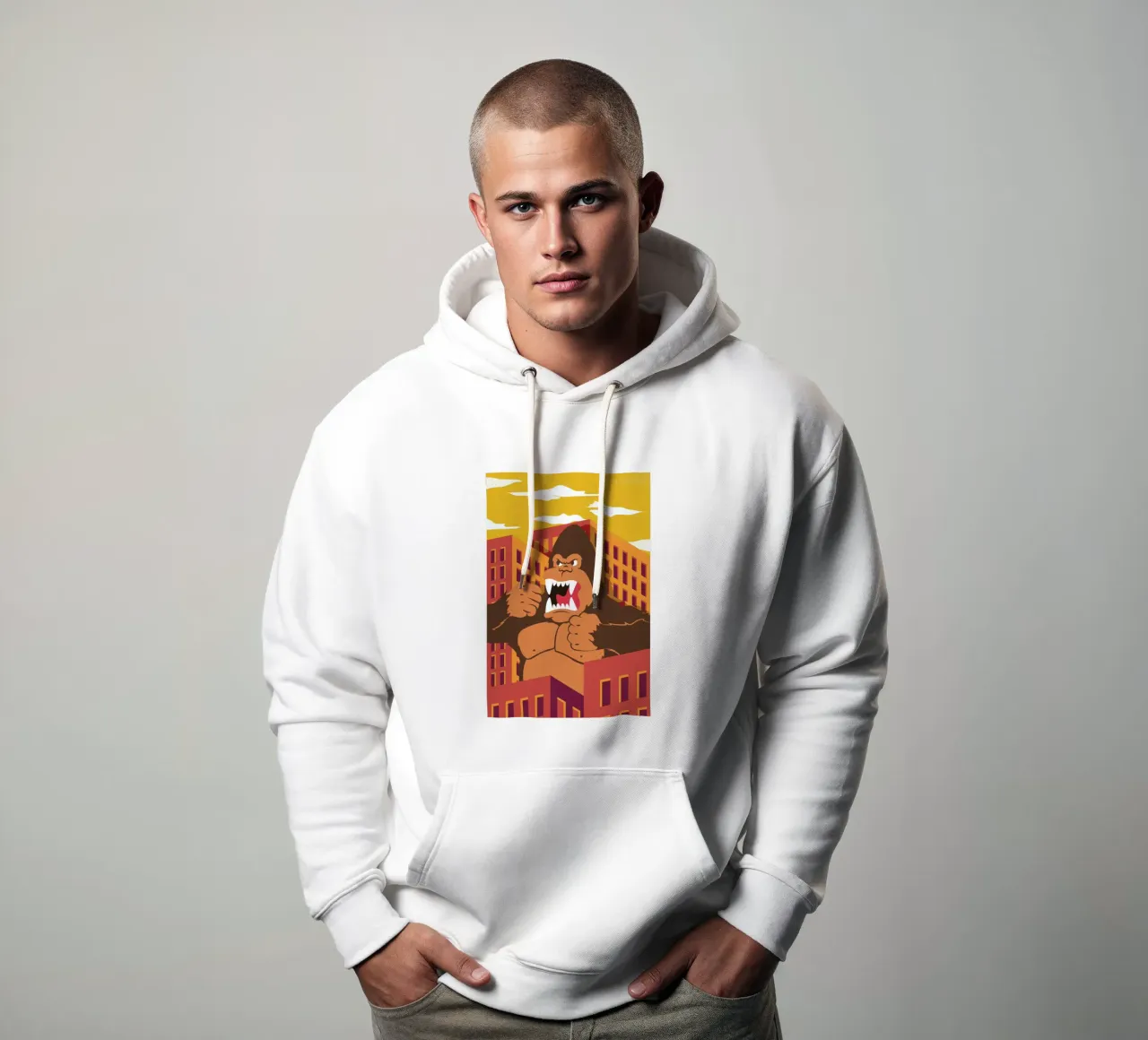 Ape felpa con cappuccio da The Poster Kid