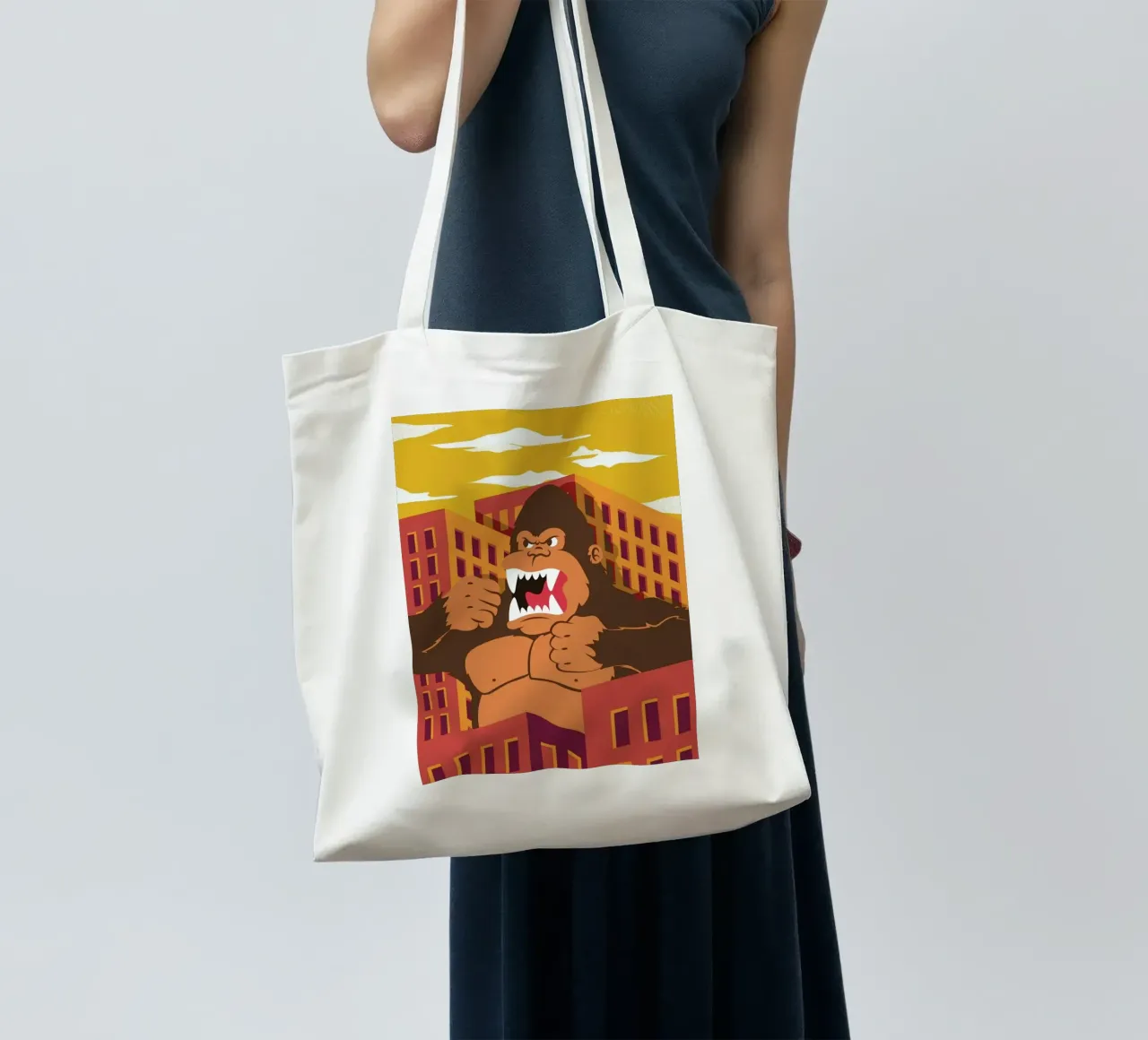 Ape borsa in juta da The Poster Kid