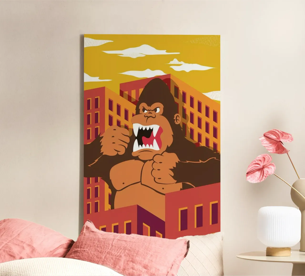 Ape canvas by The Poster Kid