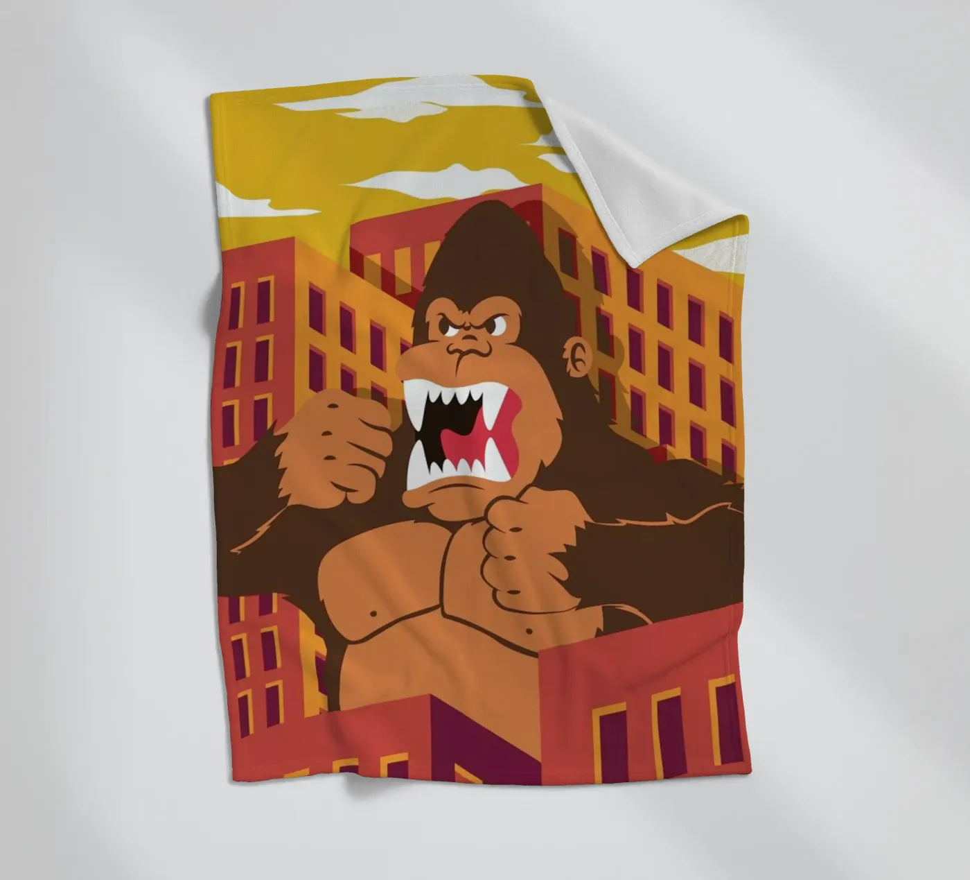 Ape fleecedeken van The Poster Kid