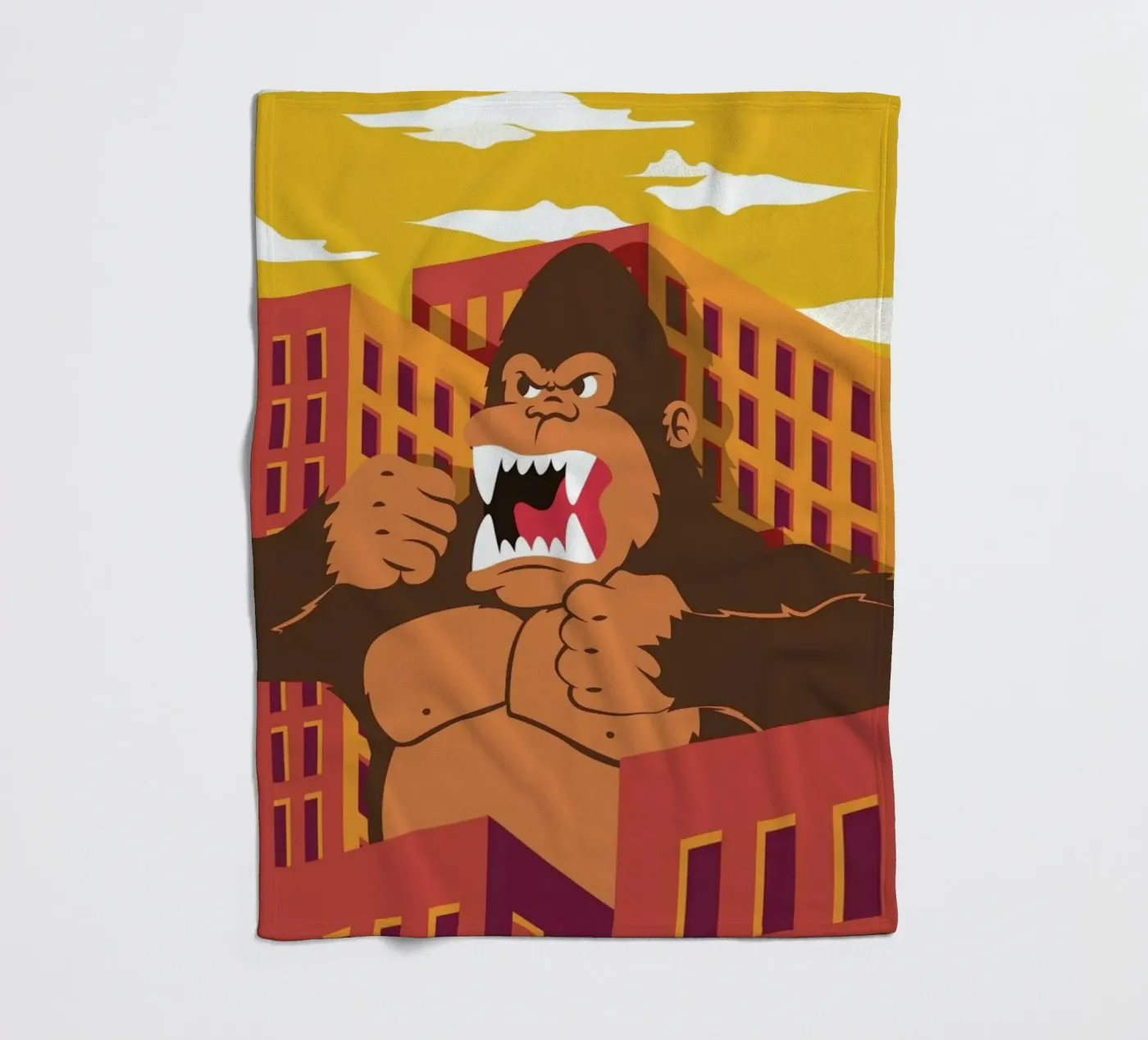 Ape fleecedeken van The Poster Kid