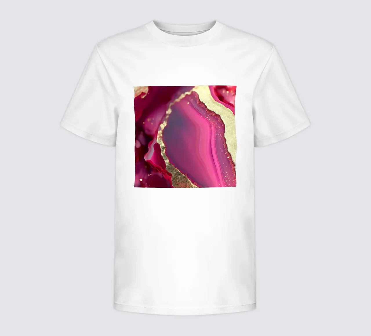 Hot Pink Agate Texture kids t-shirt by Gemstone Textures