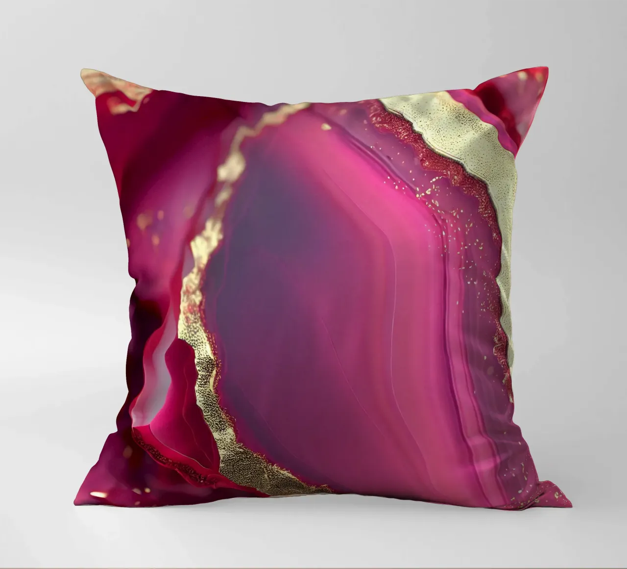 Texture agata rosa caldo cuscino da Gemstone Textures