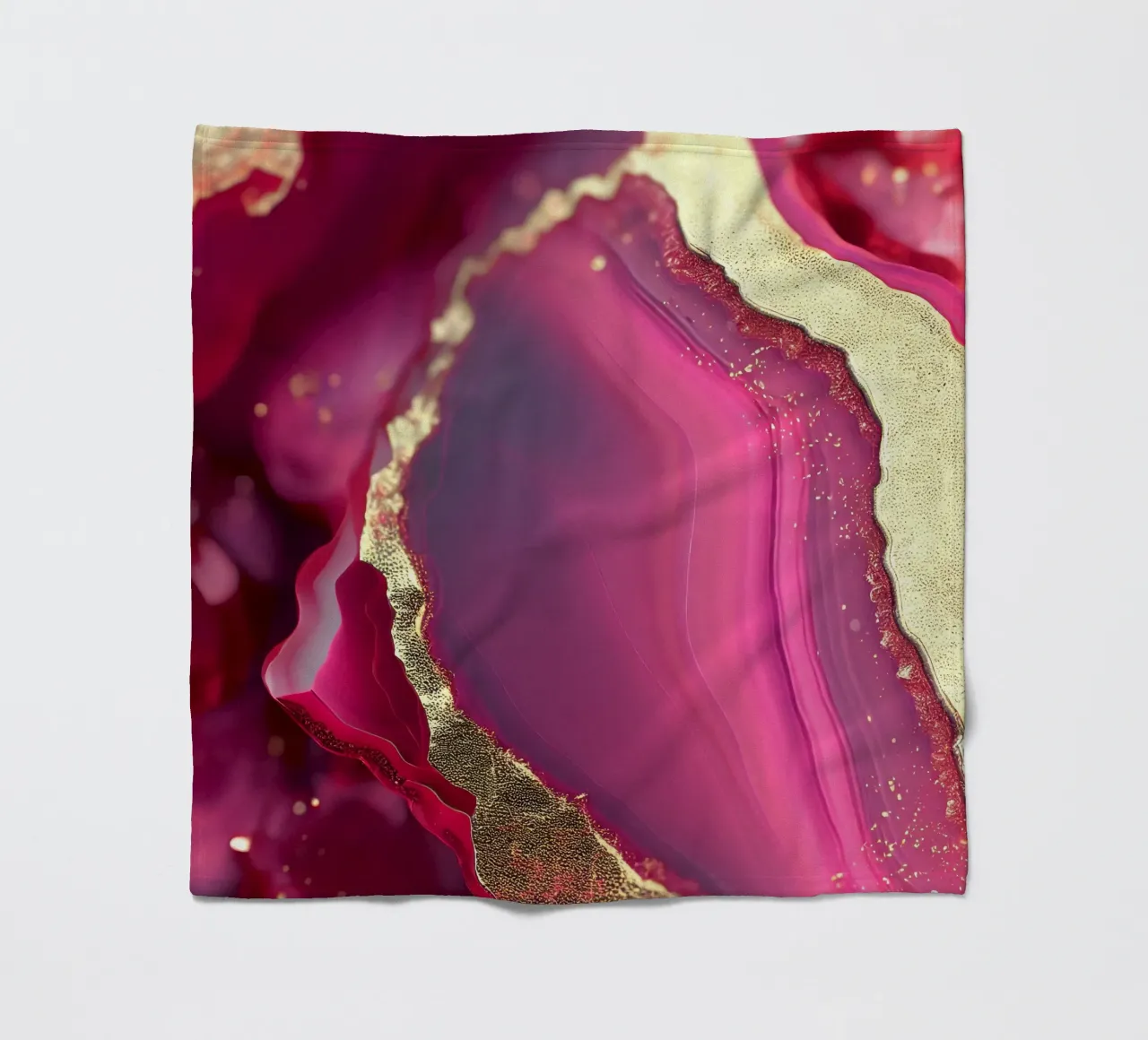 Roze Agaat Textuur fleecedeken van Gemstone Textures