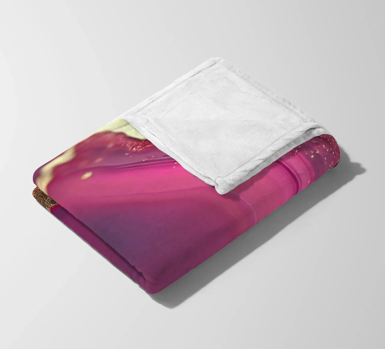 Roze Agaat Textuur fleecedeken van Gemstone Textures